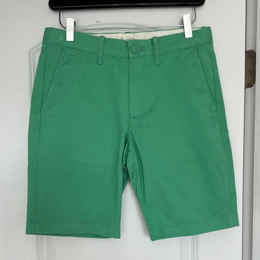 Boys Crewcuts Green Flat Front Shorts, size 14, NWT